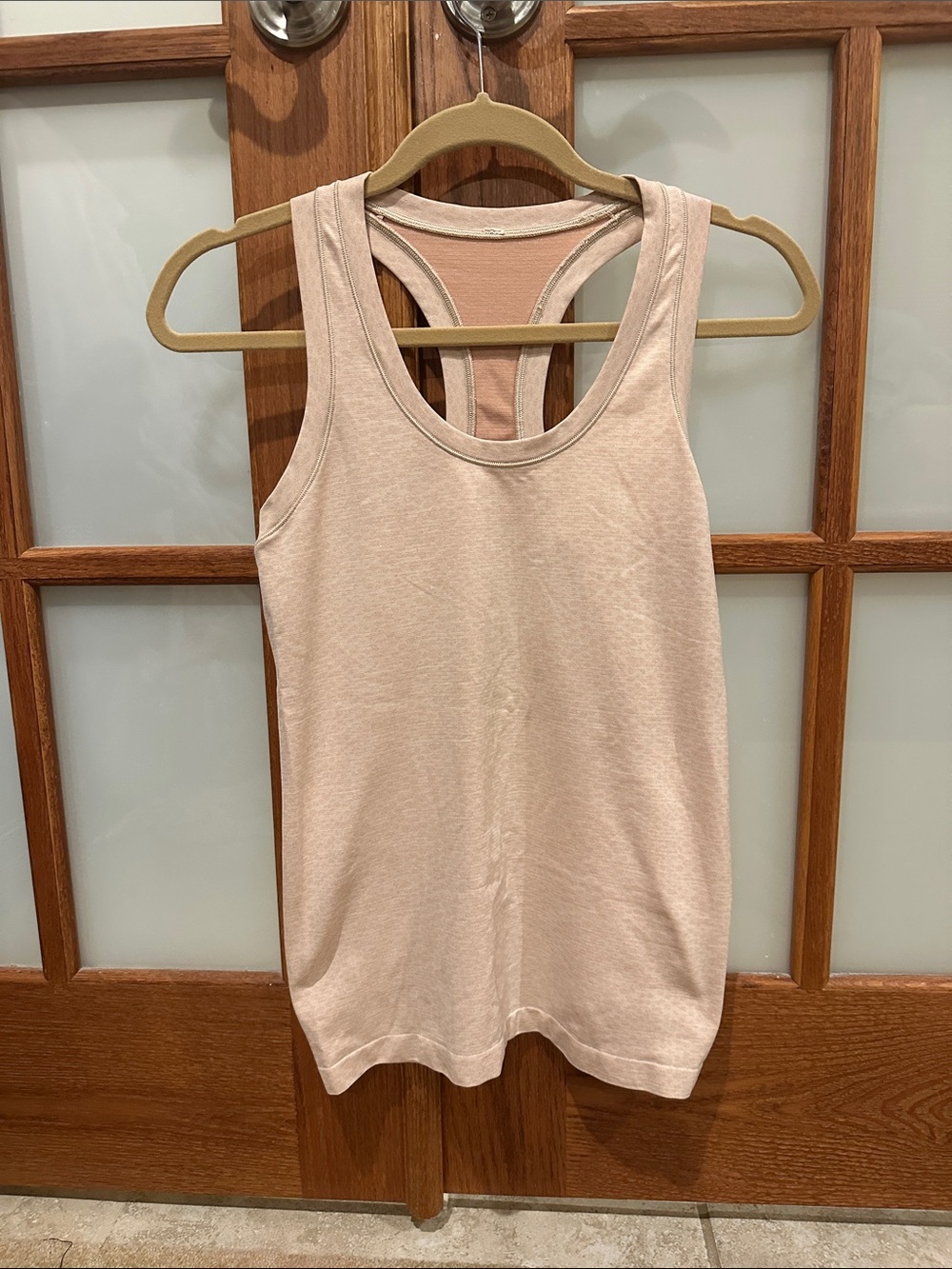 Athleta Light Blush Pink Racerback Tank